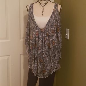 Free people cold shoulder top